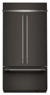 KitchenAid 24.2 Cu. Ft. 42\" French Door Bottom Mount Refrigerator – Black Ore - KBFN542SBE