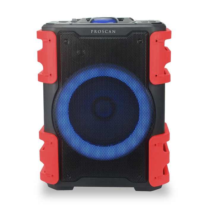 PROSCAN 38W Light Up Backpack Bluetooth Party Speaker (PSP1408-RED)