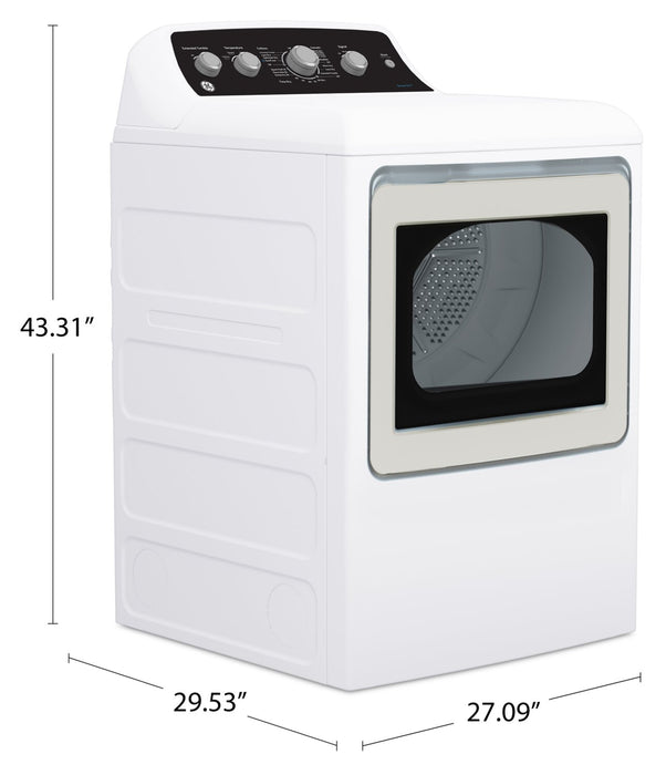 GE 7.2 Cu. Ft. Gas Dryer with SaniFresh Cycle - White - GTD49GBMRWS