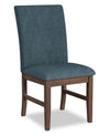 Rain Dining Chair with Cushion Fabric Seat & Back – Blue