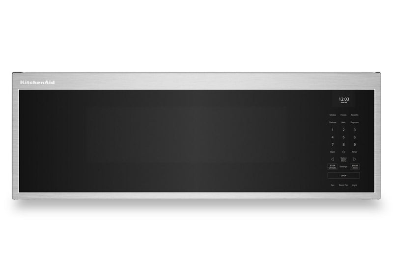 KitchenAid 1.1 Cu. Ft. Smart Low-Profile Over-the-Range Microwave - Stainless Steel - YKMML550RPS