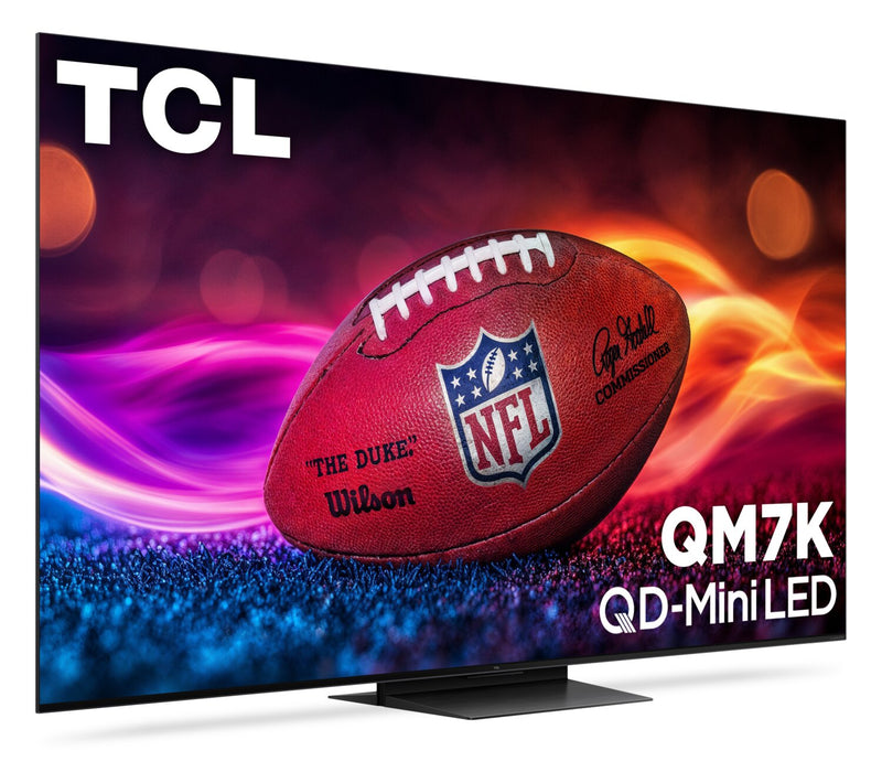 TCL 85\" QM7K QD Mini-LED QLED 4K UHD Smart Google TV (85QM7K) - 2025 Model