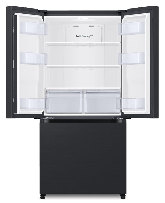 Samsung 33\" 17.5 Cu. Ft. Counter-Depth French-Door Refrigerator - Black Caviar Matt - RF18A5101MT/AA
