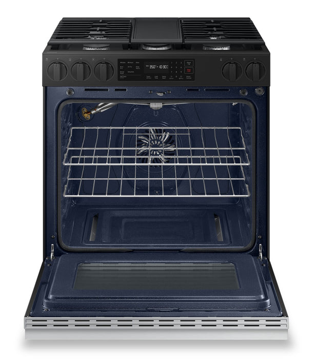 Samsung 6 Cu. Ft. Smart Gas Slide In Range with Air Fry and Fan Convection - Stainless Steel - NSG6DG8300SRAA