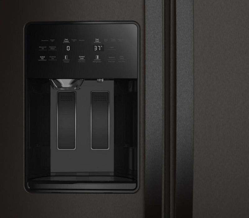 Whirlpool 36\" 28.7 Cu. Ft. Side-by-Side Refrigerator – Black Stainless - WRSF5536RV