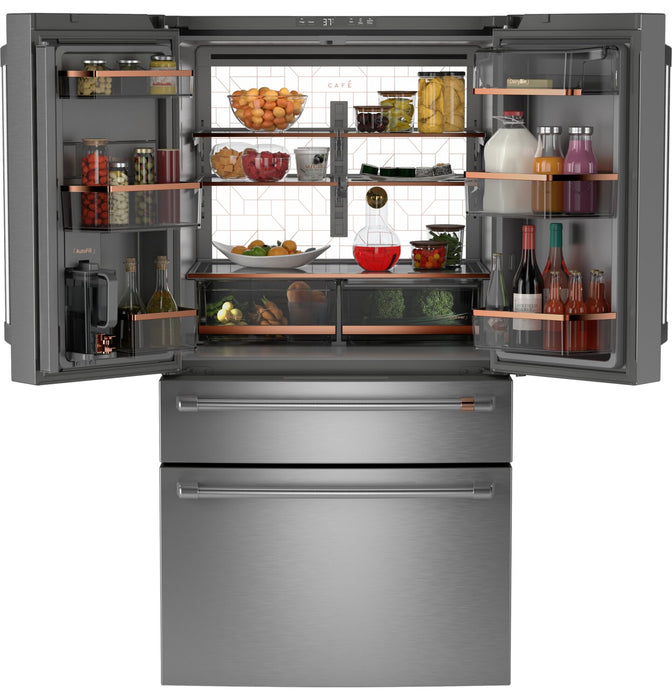 Café 36” 23.2 Cu. Ft. Smart Counter-Depth 4-Door French Door Refrigerator – Stainless Steel - CJE23DP2WS1