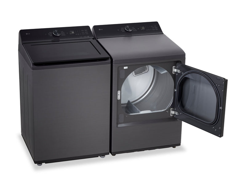 LG 5.8 Cu. Ft. Smart Top-Load Washer with EasyUnload™ and 7.3 Cu. Ft. Electric Dryer with AI Sensing