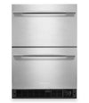 KitchenAid 24\" 5.7 Cu. Ft. Undercounter Double-Drawer Refrigerator/Freezer – Stainless Steel - KUCT524SSB