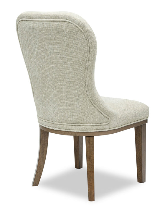 Clara Dining Chair with Polyester Fabric - Taupe