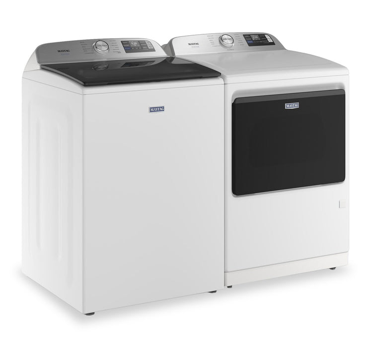 Maytag 6.0 Cu. Ft. Top-Load Washer and 7.4 Cu. Ft. Pet Pro Gas Dryer – White