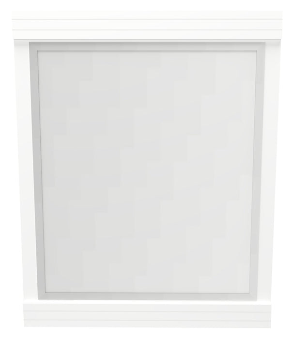 Riley Mates Bed 6pc Set with Bookcase Headboard, Dresser, Mirror & Nightstand, White - Full Size