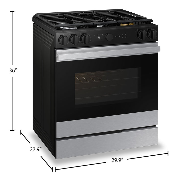 Samsung 6 Cu. Ft. Smart Gas Slide In Range with Air Fry and Air Sous Vide - Stainless Steel - NSG6DG8500SRAA