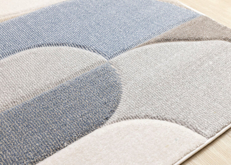 Farrah Blue Grey Area Rug - 5'3\" x 7'7\"