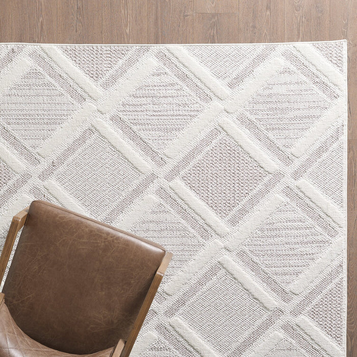 Knox Moroccan Beige Area Rug - 5'3\" x 7'7\"