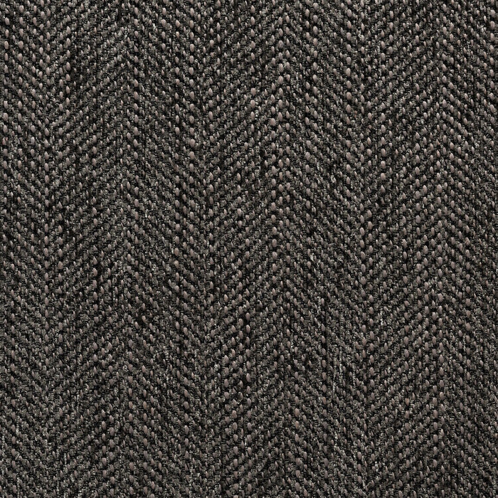 Made in Canada Nofia 80\" Chenille Fabric Sofa with Two Accent Pillows and Wood Legs - Charcoal Grey