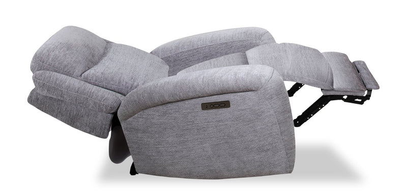 Atlantis 38\" Fabric Power Reclining Chair with USB Port - Dove Grey