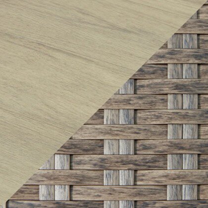 Muskoka Outdoor Patio Set of 2 Chairs - Resin Wicker, UV & Weather Resistant - Beige