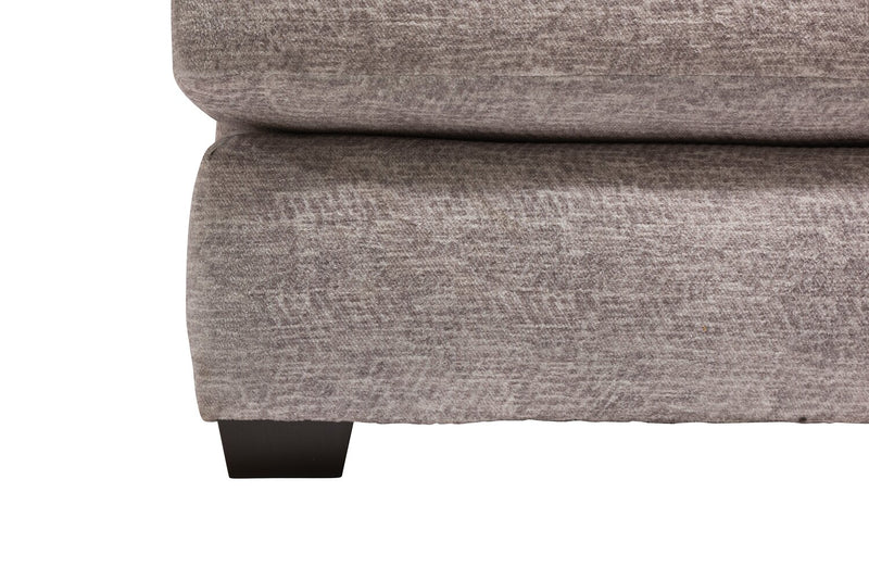 Made in Canada Luxe 3-Piece Right-Facing Fabric Sectional with Removable Cushions - Zaftig Dove Grey