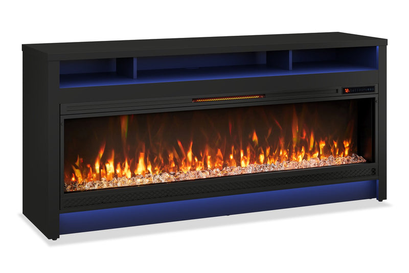 Blazen 64\" Electric Fireplace TV Stand with Storage for TVs up to 70\" - Black