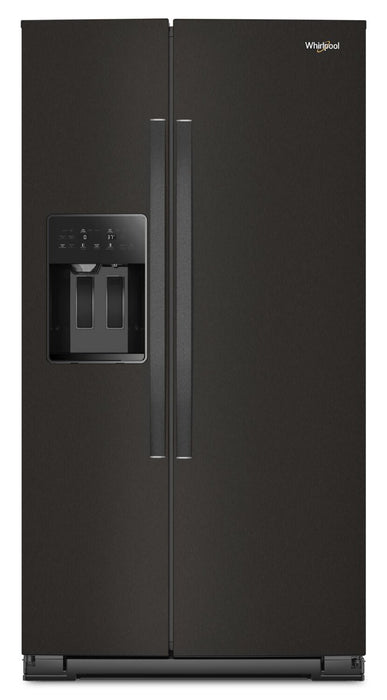 Whirlpool 36\" 28.7 Cu. Ft. Side-by-Side Refrigerator – Black Stainless - WRSF5536RV