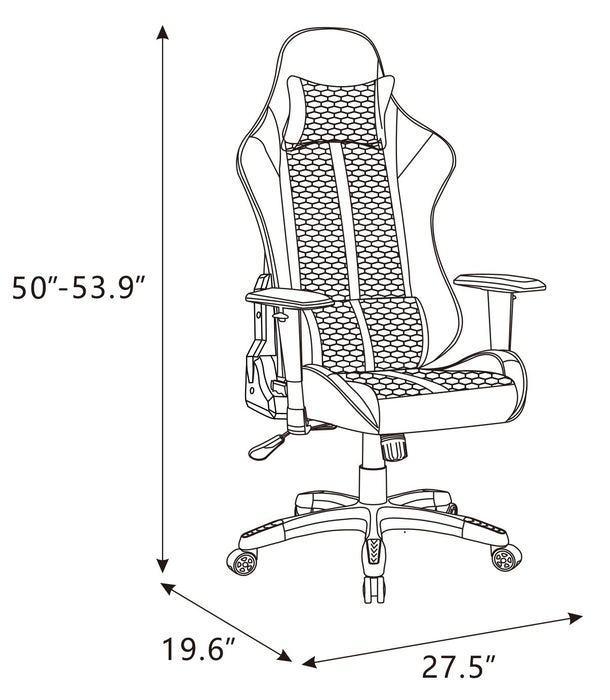 Hawk 27.5” Ergonomic Gaming Chair - Black & Red