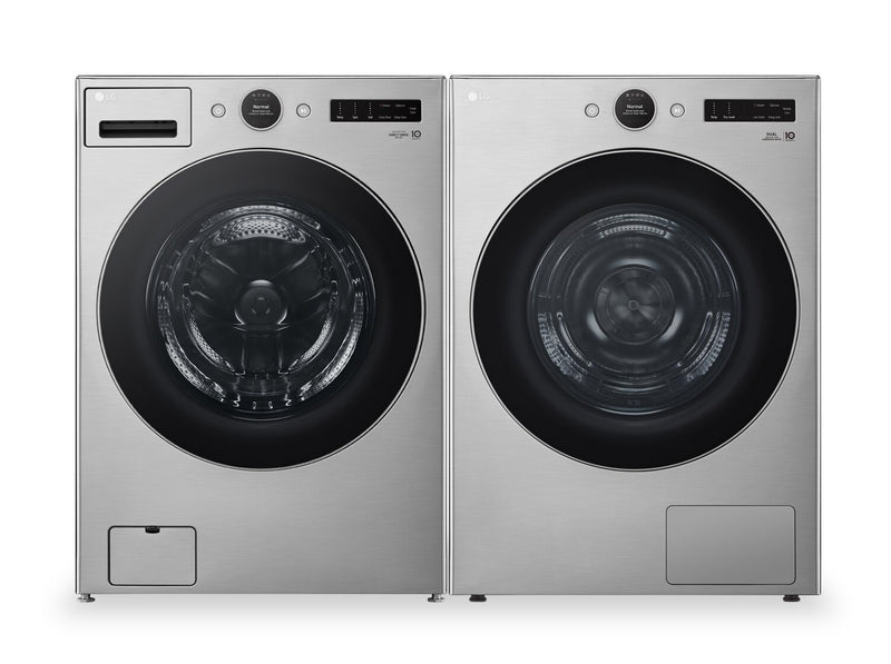 LG 5.2 Cu. Ft. Front-Load Washer with AI DD™ and 7.8 Cu. Ft. DirectDrive® Heat Pump Dryer