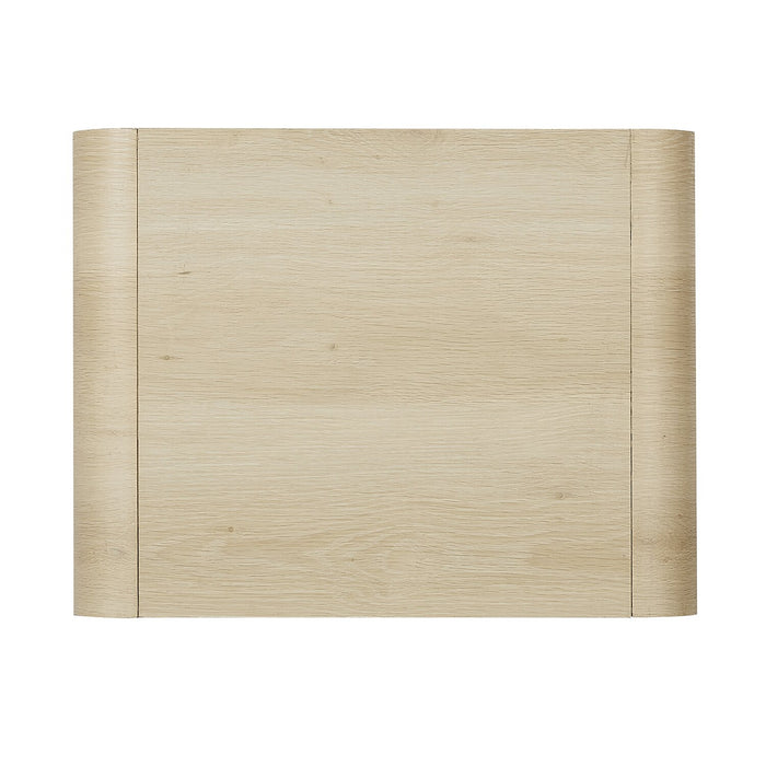 Odin Bedside Nightstand with Storage Shelf, 18\"W x 25.75\"H - Natural