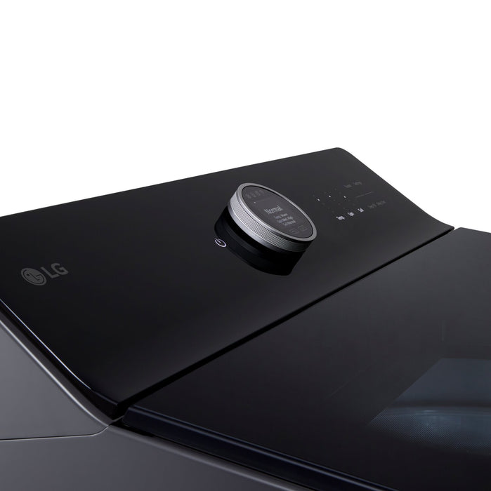 LG 6.3 Cu. Ft. Smart Top-Load High-Efficiency Washer - Black Steel - WT8600CB