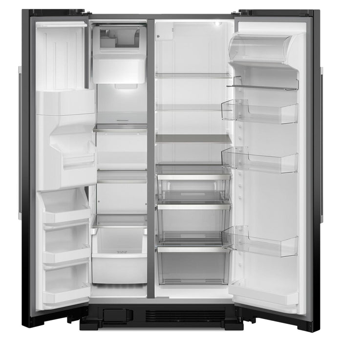 Maytag 36\" 25 Cu. Ft. Side-by-Side Refrigerator - Black - MRSF4036PB