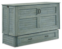 Parker Cabinet Bed, Blue - Queen Size