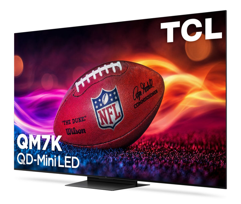 TCL 65\" QM7K QD Mini-LED QLED 4K UHD Smart Google TV (65QM7K) - 2025 Model
