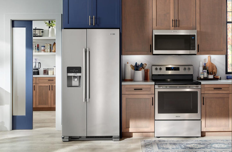 Maytag 36\" 25 Cu. Ft. Side-by-Side Refrigerator - Stainless Steel - MRSF4036PZ