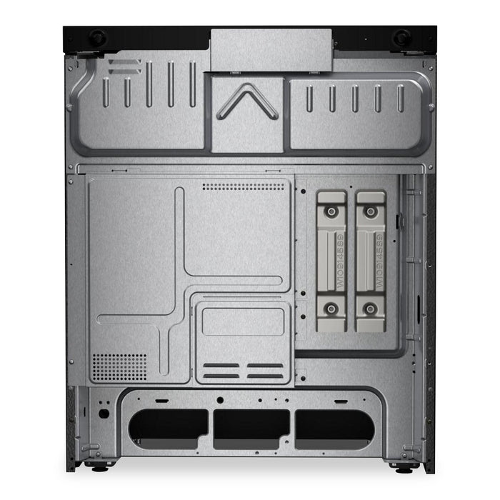 Whirlpool 30\" 5.3 Cu. Ft. Electric Range with Air Cooking – Black on Stainless - YWSES5030SV