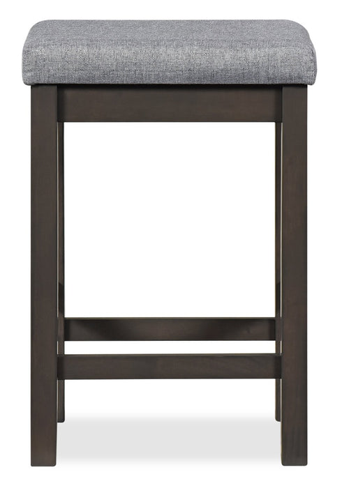 Noah 60” Modern Sofa Table with 3 Counter-Height Stools and USB Ports - Grey