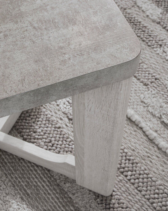 Cecily 35.5” Modern 3-Pack Coffee + 2 End Tables - White