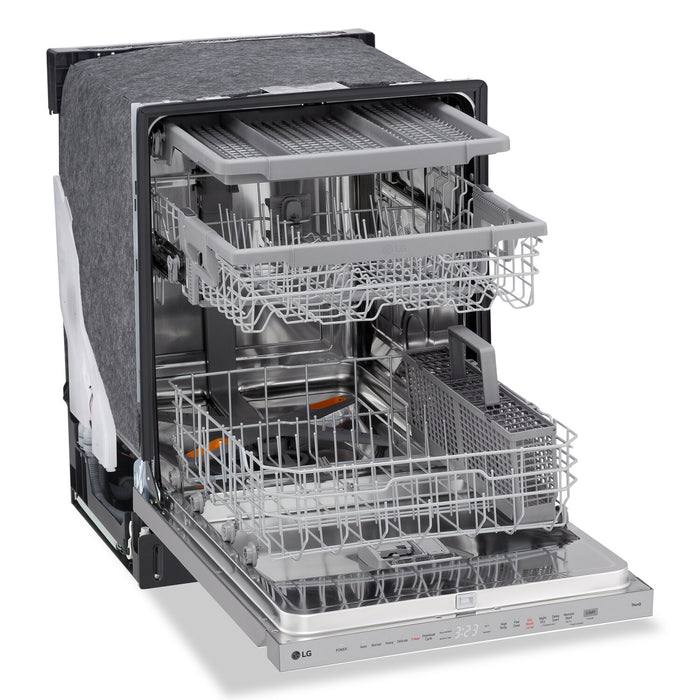 LG 24\" 46 dBA Built-In Top-Control Smart Dishwasher with QuadWash®Pro  - Smudge Proof Stainless Steel - LDPH5554S