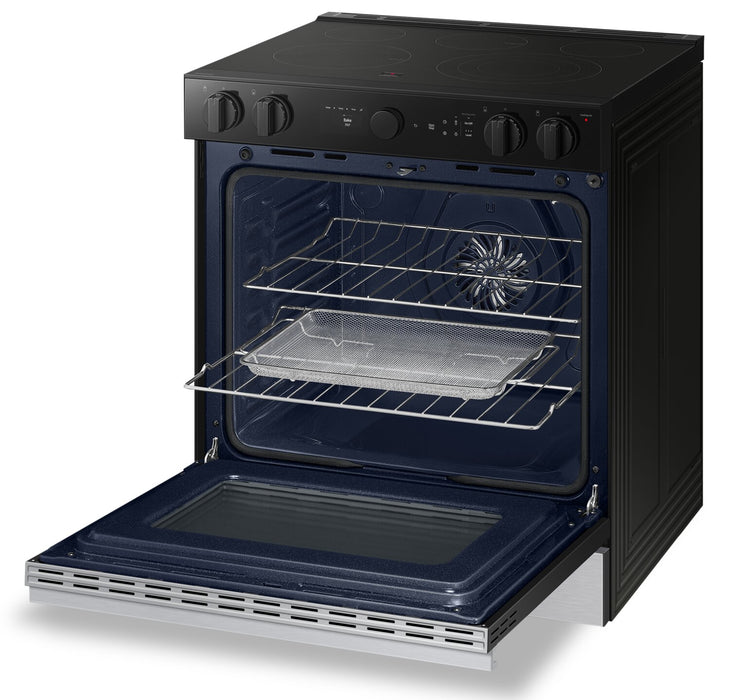 Samsung 6.3 Cu. Ft. Smart Electric Slide In Range with Air Fry and Air Sous Vide - Stainless Steel - NSE6DG8500SRAC