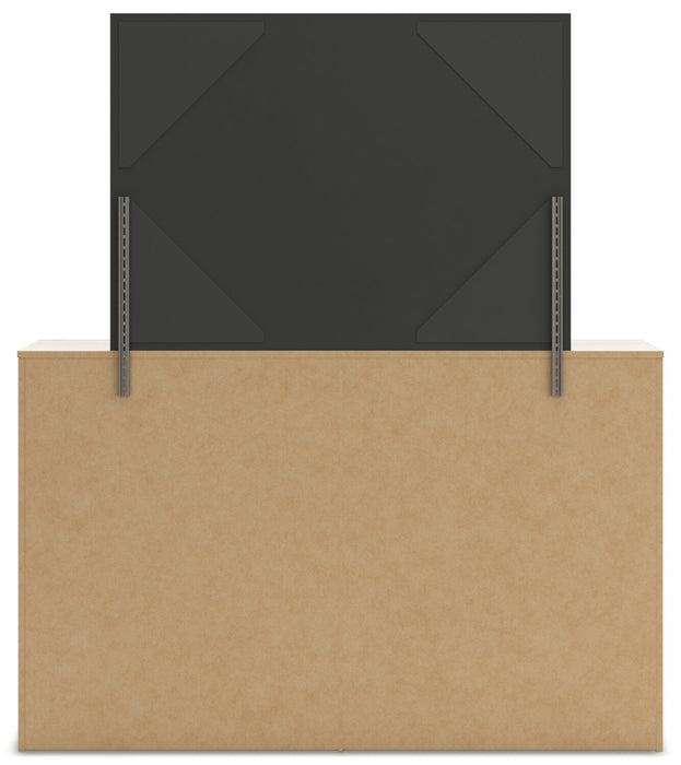 Derekson Bedroom 6-Drawer Dresser, 58.7\"W x 36.5\"H - Rustic White