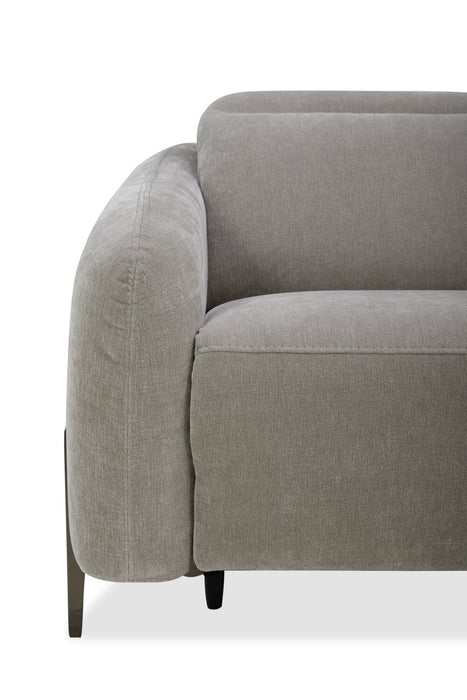 Caprice 5-Piece Power Reclining Sectional with Power Headrests - Truffle