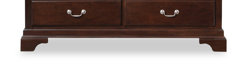 Marco Bedroom 6-Drawer Dresser, 58\"W x 35\"H - Cherry Brown