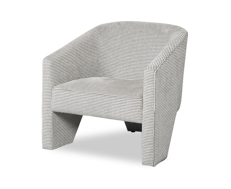 Adria 31\" Chenille Fabric Accent Chair - Ink Multicolour