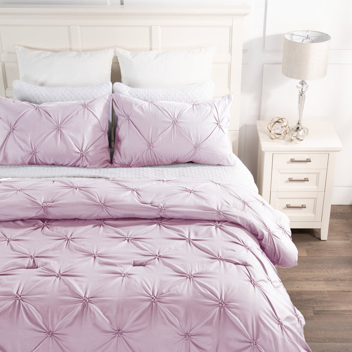 Penelope 2-Piece Twin Comforter Set - Pink