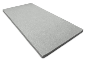 Small Memory Foam Sofa Bed Topper with Removable Zippered Cover