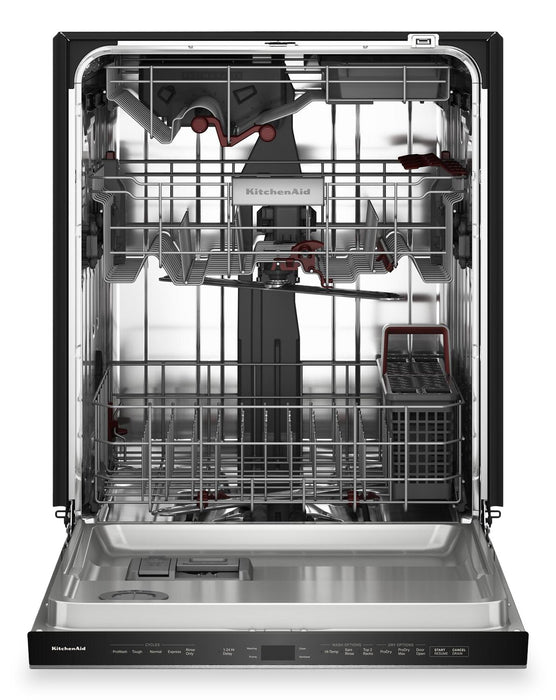 KitchenAid 24\" 44 dBA Dishwasher with 360° Max Jets™ Third Rack – PrintShield Stainless - KDPS624SPS