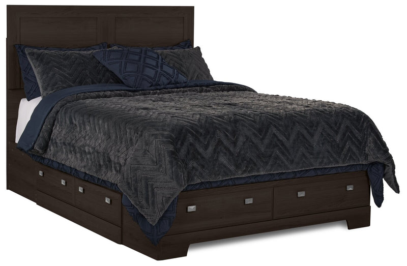 Yorkdale Full 6 Drawer Storage Bed - Brown