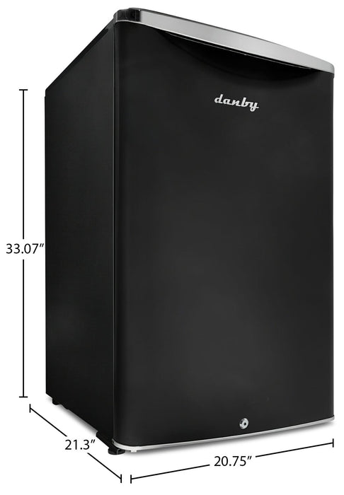 Danby 20.8\" 4.4 Cu. Ft. Single-Door Mini Fridge - Black - DAR044A6MDB