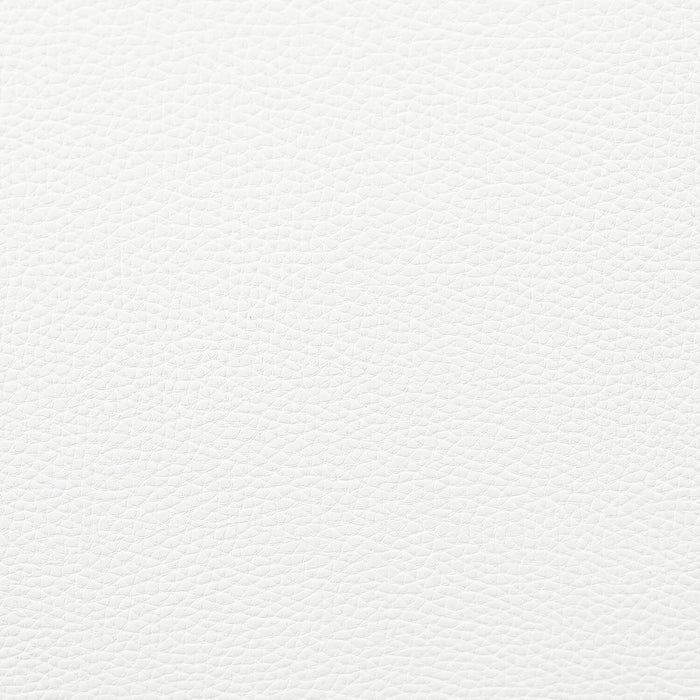 Nova Upholstered Bedside 2-Drawer Nightstand with Sintered Stone Top, 20.25\"W x 22.5\"H - White