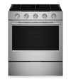 KitchenAid 30\" 5.0 Cu. Ft. Smart Slide-in Gas Range with Convection Modes - Fingerprint Resistant Stainless Steel - KSGS330SPS