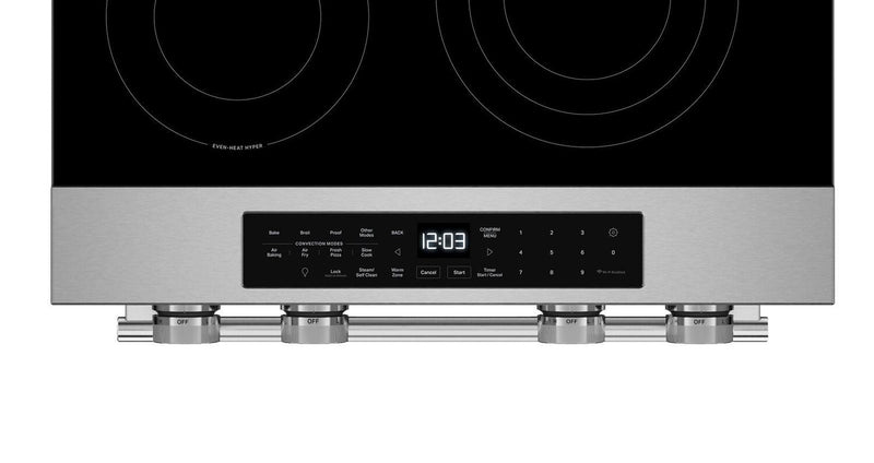 KitchenAid 30\" 5.3 Cu. Ft. Smart Slide-in Electric Range with Convection Modes - YKSES330SPS