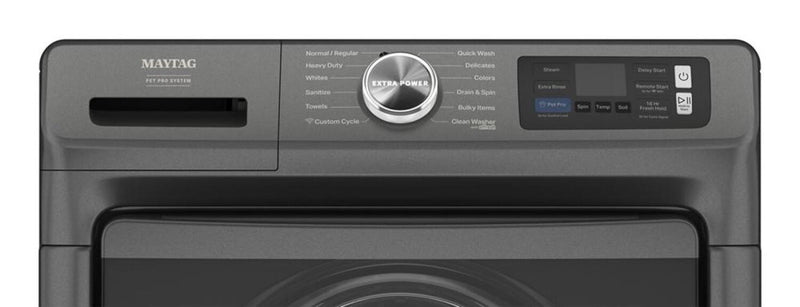Maytag 5.8 Cu. Ft. Pet Pro Smart Front-Load Washer - Volcano Black - MFW7020RU